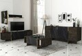 Set mobilier living, Dovelle, Veyron Set 2, PAL, Negru