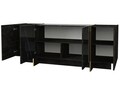 Set mobilier living, Dovelle, Veyron Set 2, PAL, Negru