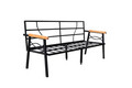 Set mobilier de gradina, Valovi, Damla, Metal, Gri inchis