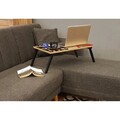 Masuta laptop, Vella, Gusto 766, 60x24 cm, PAL, Pin Atlantic / Alb