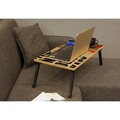 Masuta laptop, Vella, Gusto 766, 60x24 cm, PAL, Pin Atlantic / Alb