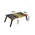 Masuta laptop, Vella, Gusto 766, 60x24 cm, PAL, Pin Atlantic / Alb