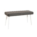 Banca, Vella, Stormi Bench, Metal, Alb / Antracit