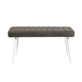 Banca, Vella, Stormi Bench, Metal, Alb / Antracit