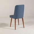 Scaun, Vella, Vina 1048, 47x89x46 cm, PAL, Nuc / Albastru închis