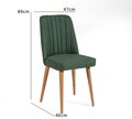 Scaun, Hanah Home, Vina Sandalye Green, Atlantic, 47x89x46 cm, Pin Atlantic / Verde