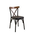 Scaun, Vella, Oliver Chair, 46x87x48 cm, PAL, Negru