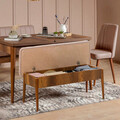 Banca, Vella, Vina Bench Walnut, Piatra, PAL, Nuc / Piatra
