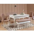 Banca, Vella, Vina Bench White, Piatra, PAL, Alb / Piatra