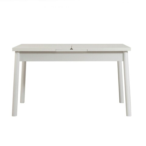 Masa extensibila, Vella, Santiago Masa White, 120x77x75 cm, PAL, Alb