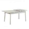 Masa extensibila, Vella, Santiago Masa White, 120x77x75 cm, PAL, Alb