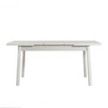 Masa extensibila, Vella, Santiago Masa White, 120x77x75 cm, PAL, Alb