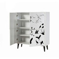 Dulap multifunctional, Vella, Multilüx Manyas, 95x111x36 cm, PAL, Alb/Negru
