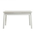 Set masa si scaune 4 piese, Vella, Costa White-Grey, PAL, Alb/Gri