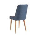 Set masa si scaune 4 piese, Vella, Costa Atlantic-White Navy Blue, PAL, Pin Atlantic / Albastru Marin