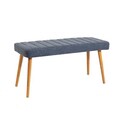 Set masa si scaune 4 piese, Vella, Costa Atlantic-White Navy Blue, PAL, Pin Atlantic / Albastru Marin