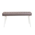 Set masa extensibila si 4 scaune, Vella, Santiago White-Soho Grey, PAL, Alb/Gri