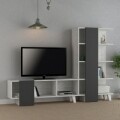 Comoda TV, Homitis, Cago - Beige, Anthracite, 32x192x133.5 cm