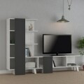 Comoda TV, Homitis, Cago - Beige, Anthracite, 32x192x133.5 cm