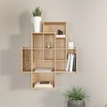 Raft de perete, Zena Home, Adis, 70x88 cm, PAL, Stejar