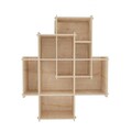 Raft de perete, Zena Home, Adis, 70x88 cm, PAL, Stejar