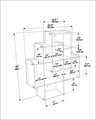 Raft de perete, Zena Home, Adis, 70x88 cm, PAL, Stejar