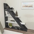 Corp biblioteca, Zena Home, Pisagor, 120x131 cm, PAL, Marmura alba