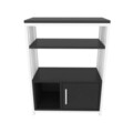 Corp biblioteca, Zena Home, Letos, 60x80x29 cm, PAL, Antracit/Alb