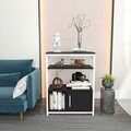 Corp biblioteca, Zena Home, Letos, 60x80x29 cm, PAL, Antracit/Alb