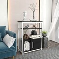 Corp biblioteca, Zena Home, Letos, 60x80x29.6 cm, PAL, Antracit/Alb