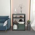 Corp biblioteca, Zena Home, Letos, 60x80x29 cm, PAL, Verde/Negru