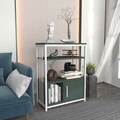 Corp biblioteca, Zena Home, Letos, 60x80x29 cm, PAL, Verde/Alb