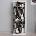 Corp biblioteca, Zena Home, Carmen, 63x153 cm, PAL, Alb/Maro