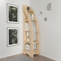 Corp biblioteca, Zena Home, Orsa, 58x180x31 cm, PAL, Stejar