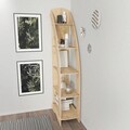 Corp biblioteca, Zena Home, Orsa, 58x180x31 cm, PAL, Stejar