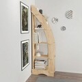 Corp biblioteca, Zena Home, Orsa, 58x180x31 cm, PAL, Stejar