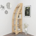 Corp biblioteca, Zena Home, Orsa, 58x180x31 cm, PAL, Stejar