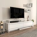 Comoda TV, Zena Home, Tammy, 180x54x36 cm, PAL, Alb
