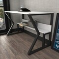 Birou, Zena Home, Wake, 120x72 cm, PAL, Alb/Negru