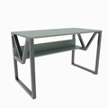 Birou, Zena Home, Lona, 120x72 cm, PAL, Verde/Negru