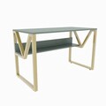 Birou, Zena Home, Lona, 120x72 cm, PAL, Verde