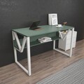 Birou, Zena Home, Lona, 120x72 cm, PAL, Verde/Alb