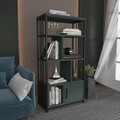 Corp biblioteca, Zena Home, Valero, 60x120x29 cm, PAL, Negru/Verde