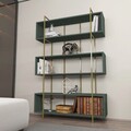 Corp biblioteca, Zena Home, Bruti, 120x180x29 cm, PAL, Verde