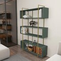 Corp biblioteca, Zena Home, Bruti, 120x180x29 cm, PAL, Verde