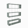 Corp biblioteca, Zena Home, Bruti, 120x180x29 cm, PAL, Verde/Alb
