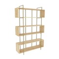 Corp biblioteca, Zena Home, Bruti, 120x180x29 cm, PAL, Stejar / Aur