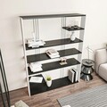 Corp biblioteca, Zena Home, Jenny, 120x160x29.6 cm, PAL, Antracit/Alb