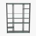 Corp biblioteca, Zena Home, Jenny, 120x160x29 cm, PAL, Verde/Negru