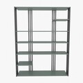 Corp biblioteca, Zena Home, Jenny, 120x160x29.6 cm, PAL, Verde/Negru